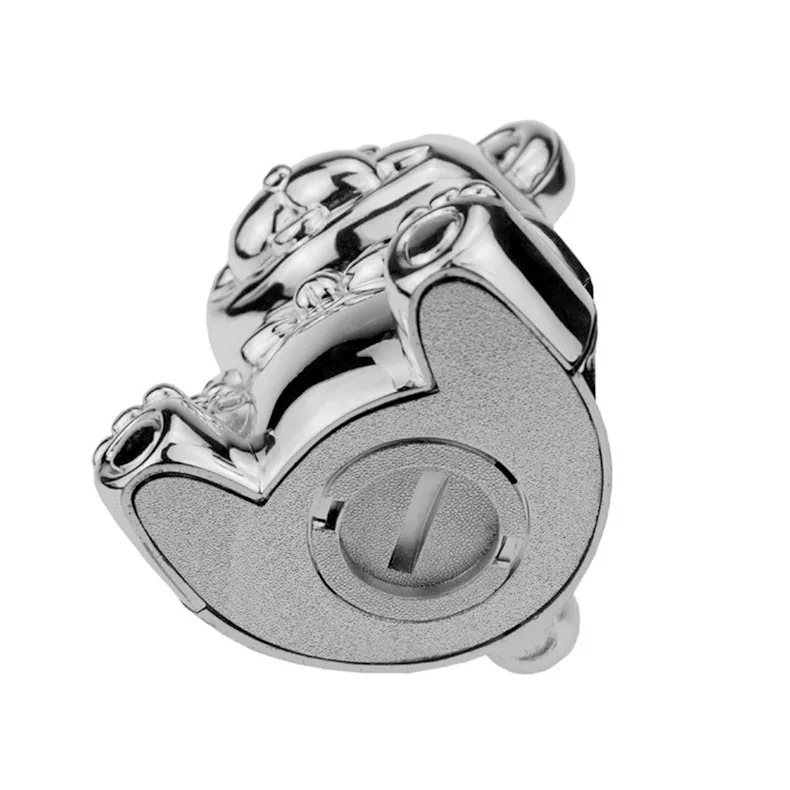 
wholesale metal money saving boxes creative wedding gift alcancias baby teddy bear piggy banks for kids 