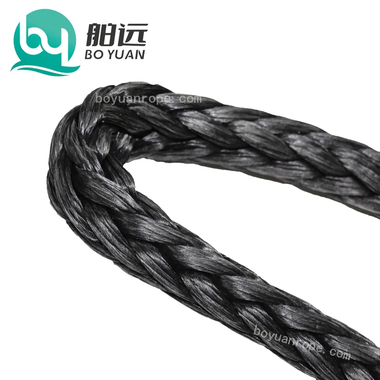 Высококачественный 12 нитей 6-80 мм оранжевый желтый UHMWPE веревка Uhmwpe Плетеный Синтетический канат швартовный