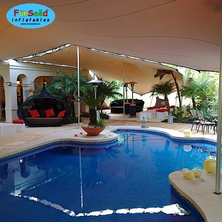 Hot sale four ways elastic waterproof UV flame retardant fabric material stretch tent for wedding