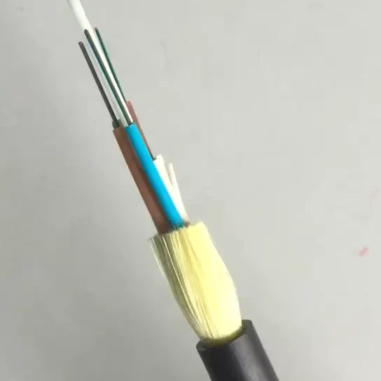 Single Jacket 24 48 96 hilos de fibra ptica adss cable fiber optical cable ADSS