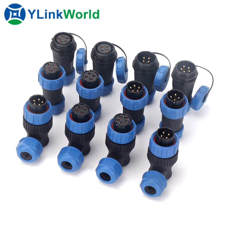 sp13 sp17 outdoor ip68 aviation plug 2 4 6 8pin male cord four cores waterproof sp13 sp17 sp21 connector aviation plug