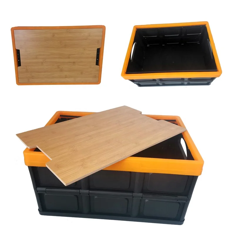 New Product Plastic Foldable Plastic Crate with Lid