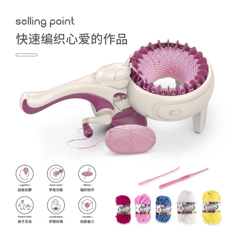 Diy  hot kids gifts girls dress up fashion braid hair fashion knitting machine Sewing Toys toy