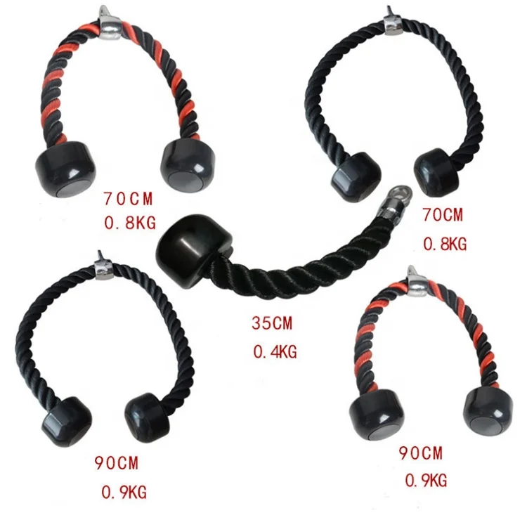 Harbour Gym Fitness Single Tricep Pull Down Cable Rope Pull up Handle Weighted loading