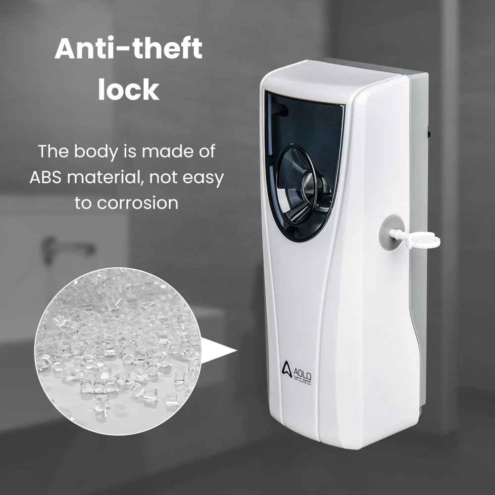 Battery Operated Essential Oil Diffuser Aromatherapy Aroma Diffuser Automatic Air Freshener Dispenser Refillable for Home Spa