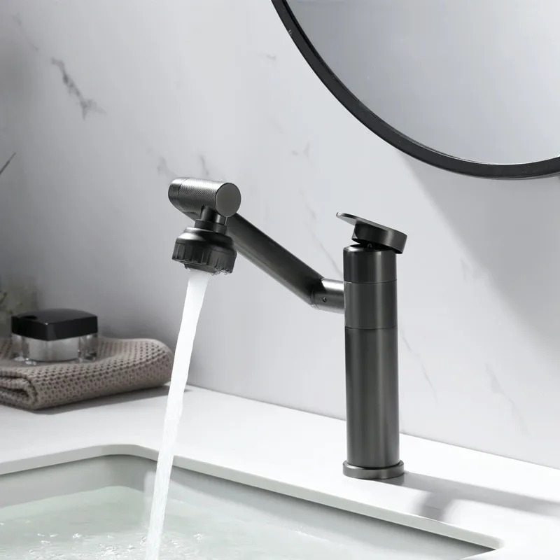 Modern 304 Building Material Bathroom Sanitary Ware with Ceramic Cartridge Hot and Cold Mixer Sink Water Taps Basin Faucet