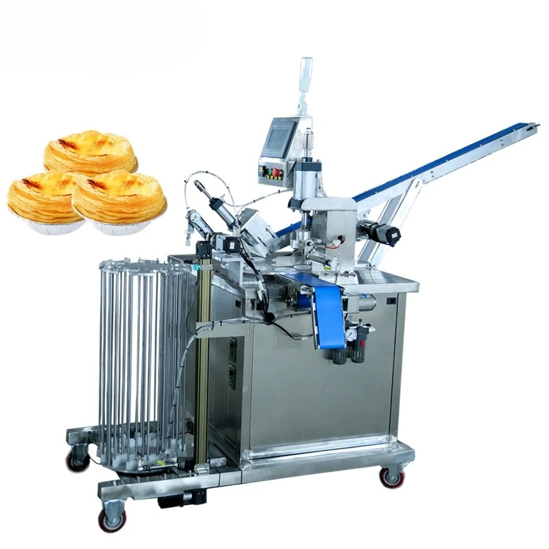 commercial automatic portuguese egg tart shell making forming machine egg tart molding production line