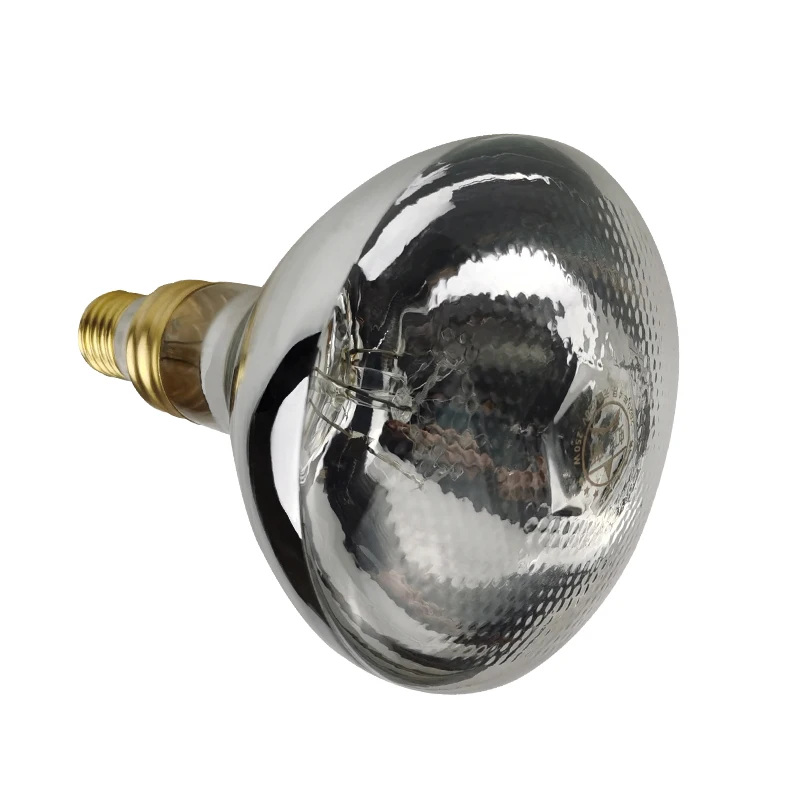 100W to 275 W R125 Infrared heat lamp bulb for poultry