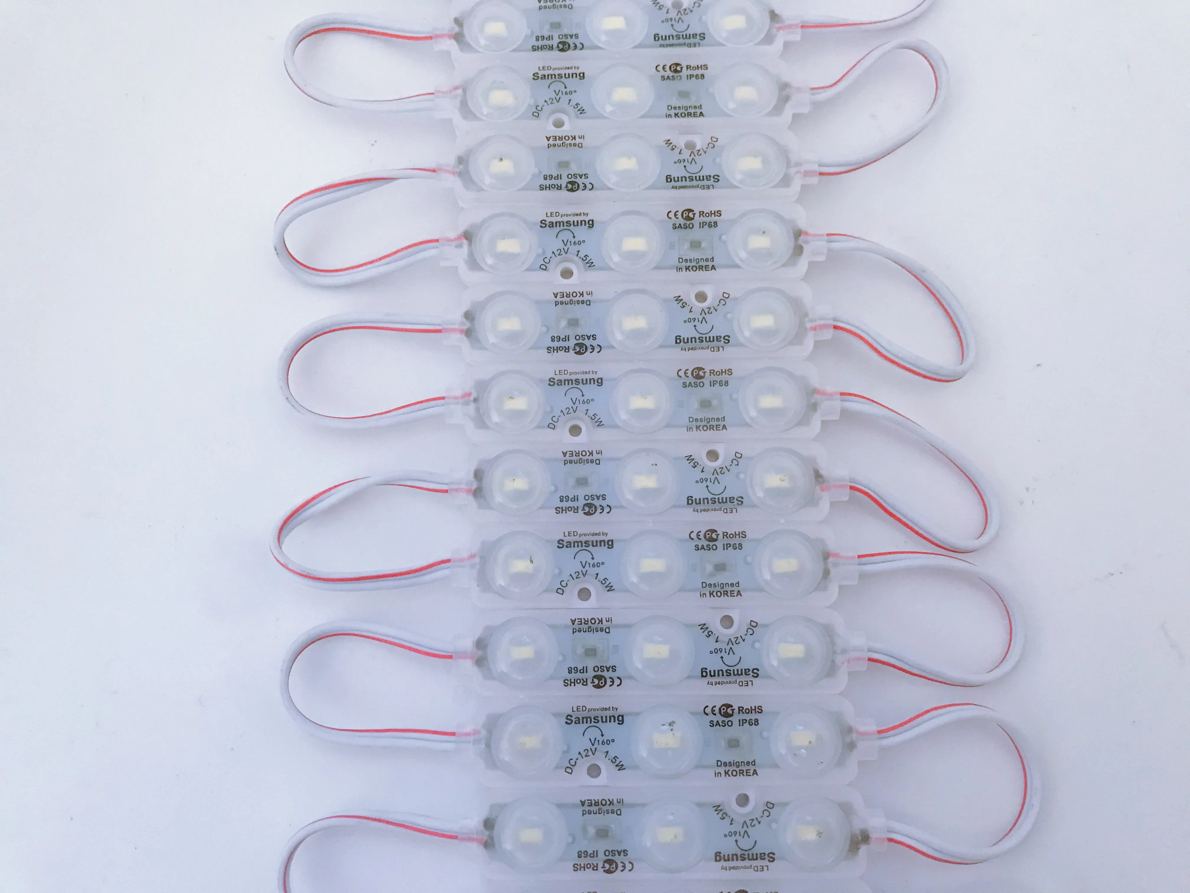 Светодиодный Ультразвуковой модуль Epistar 5730 SMD алюминиевая печатная плата 3 светодиода красный синий зеленый желтый цвет водонепроницаемые светодиодные модульные лампы
