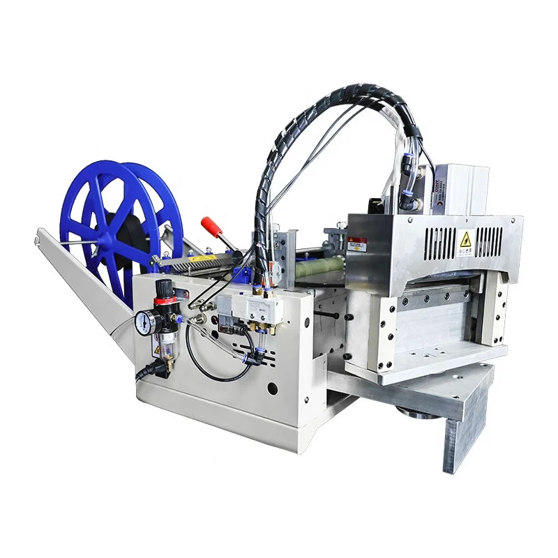 TR-LH201 Webbing Cutting Machine Automatic Hot and Cold Tape Cutter for Elastic Band Self Adhesive Tape Ribbon Zipper