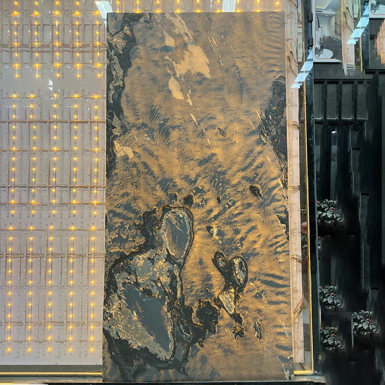 Роскошный камень натуральный мраморный камень с подсветкой лист Шпона полупрозрачные большие панели мраморные плиты
