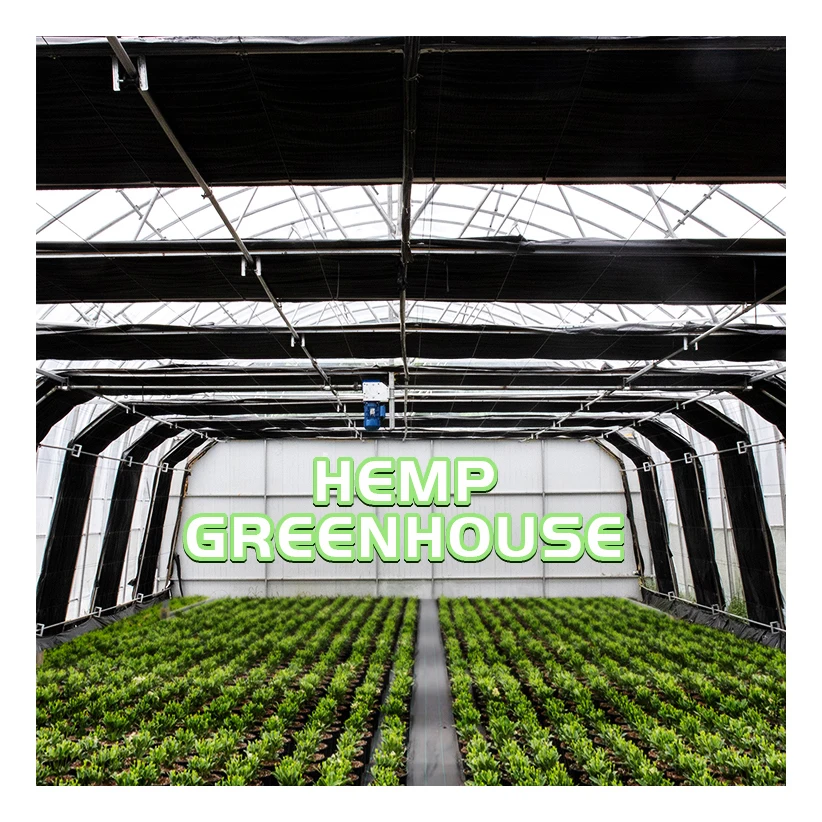Stocked 8x16m 100% Shade Control Light Deprivation Greenh House Smart Greenhouse for Hemp