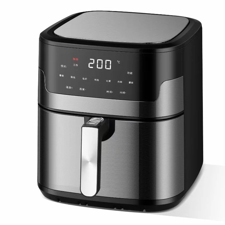 2023GIAYOL NEW 8.5L Stainless Steel Galvanized Metal inner Cavity 6.8L 8L 9L12L Electric digital visible Air Fryers with basket