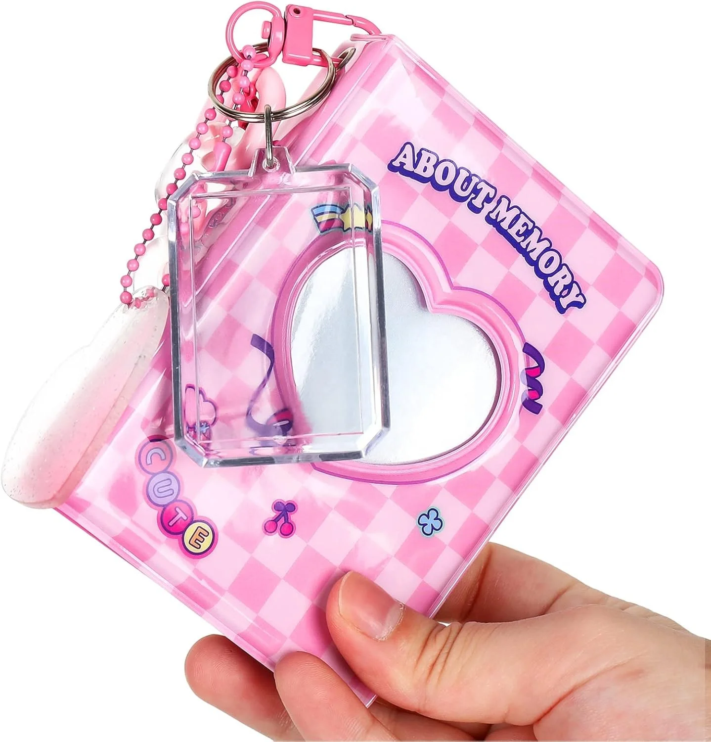 Custom Mini Album Key Holder Kpop Photocard Holder Album PVC Mini Binder KeyChain