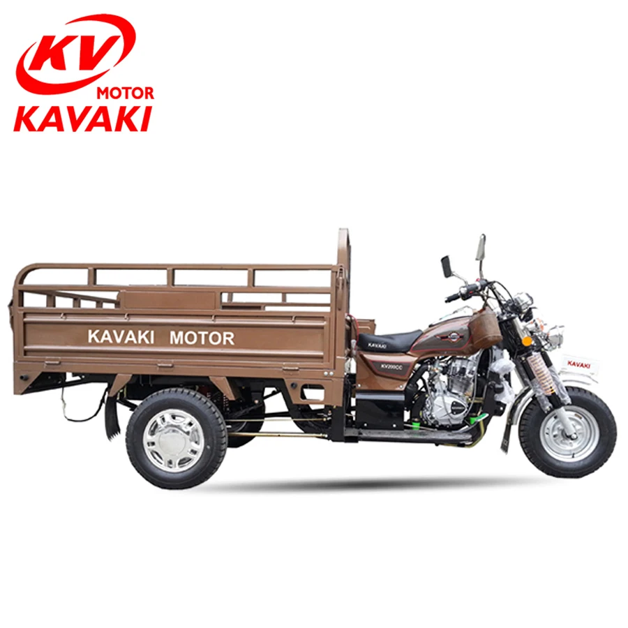 china kavaki Popular motorcycle 125cc Adult Motorized gasoline tricycle 3 Wheels Bicycle In Africa