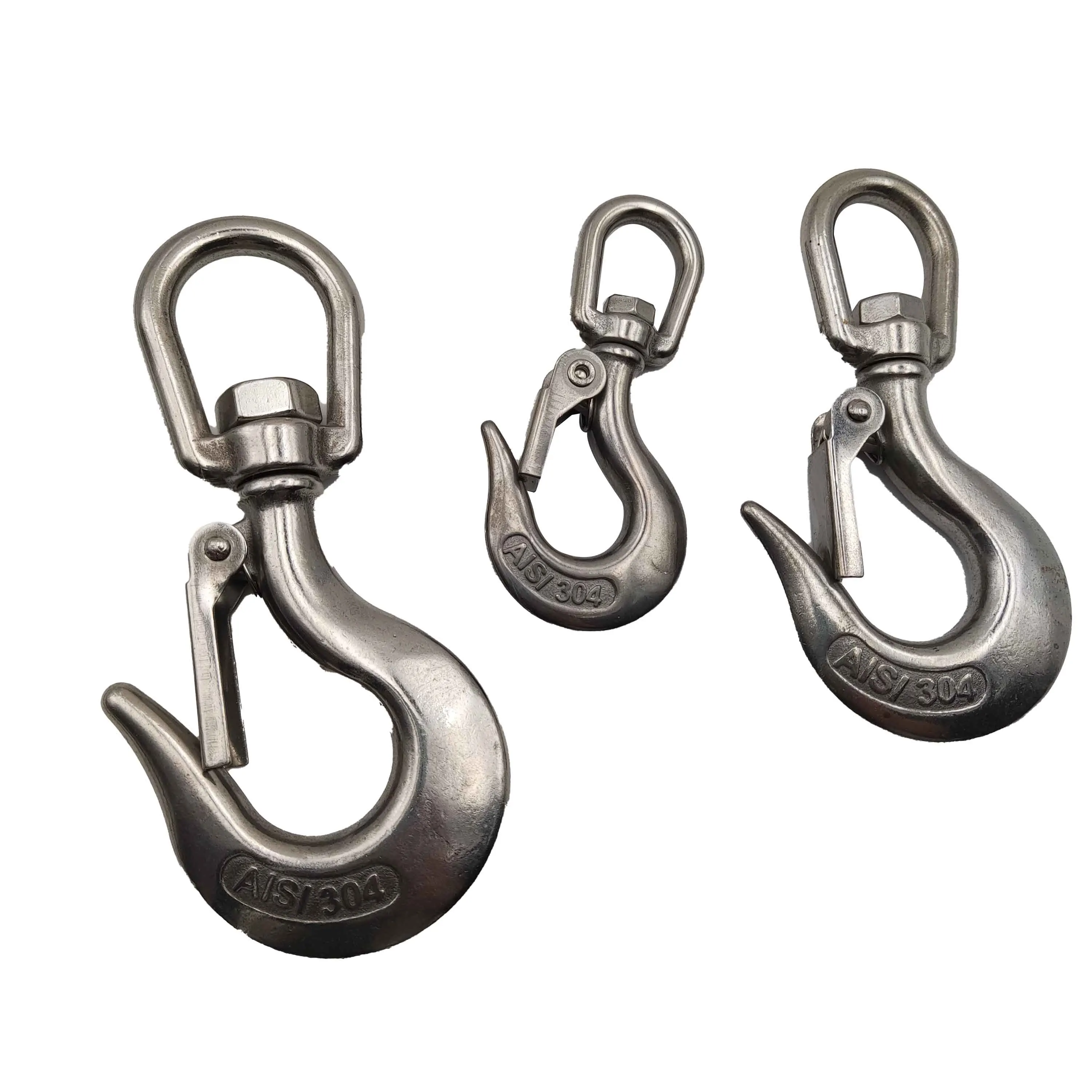 OEM Heavy Duty Swivel Lifting Hoisting Stainless Steel Clevis Slip Hook