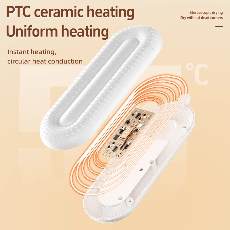 NEW Winter PTC Home Smart Boot Sock Slipper Dryer Portable Electric UV Intelligent Air Circulation Ski Shoe Dryer