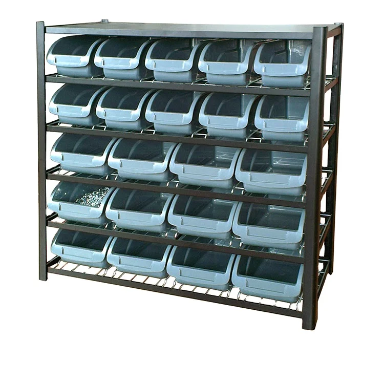 
Chinese supplier rivet rack with bins plastic storage shelving small parts storage drawers 