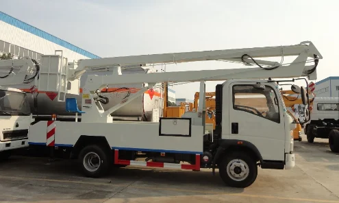 Cheap price customized 16M HOWO single cab folded aerial working platform truck new truck moutned aerial bucket truck hydraulic
