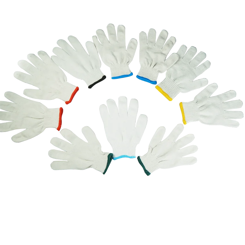 2024 new SDJL Factory Production, 7 Gauge/10 Gauge Knitted Cotton Gloves, Customer Customization
