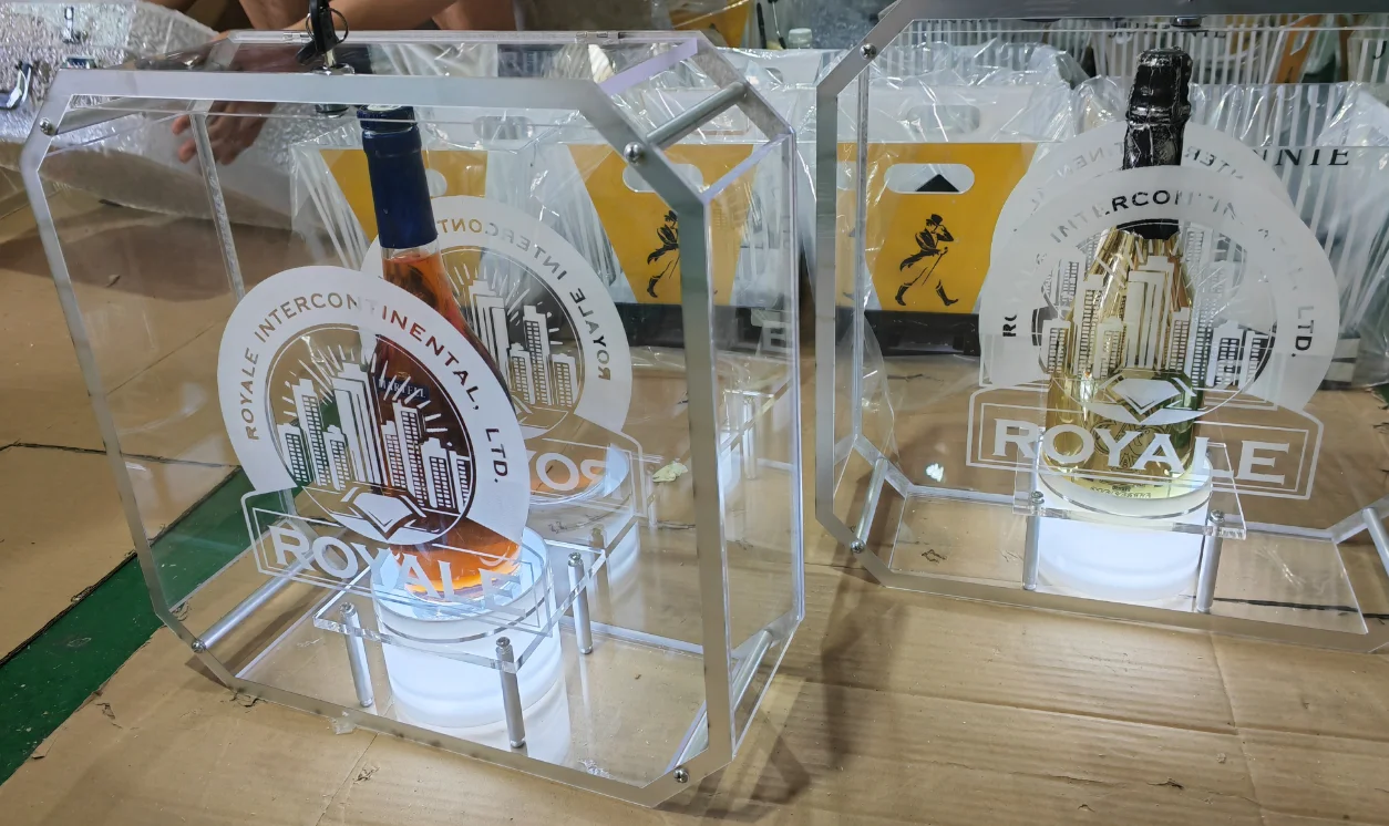 Ночной клуб Patro n индивидуальный логотип светодиодная бутылка для ведущего прославитель дальние вечеринки