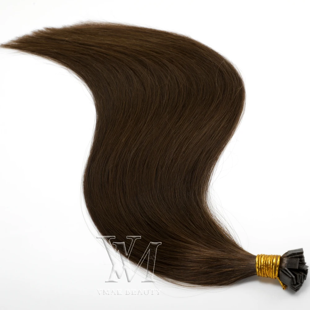 VMAE INDIAN Double Drawn Tips Straight 10 to 32 inch Virgin Cuticle Aligned Keratin I Flat K Tip Human Hair Extensions