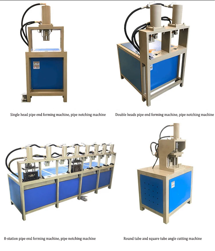 Hydraulic press Hole 90 Degree Angle Pipe Notching Machine Punching Machine Pipe End Cutting Machine