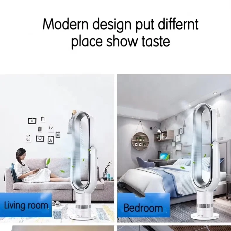 Factory Price 38 Inches Durable ABS and DC Motor Soft Wind 10 Fan Speed Electric Floor Cool Wind Tower Bladeless Fan