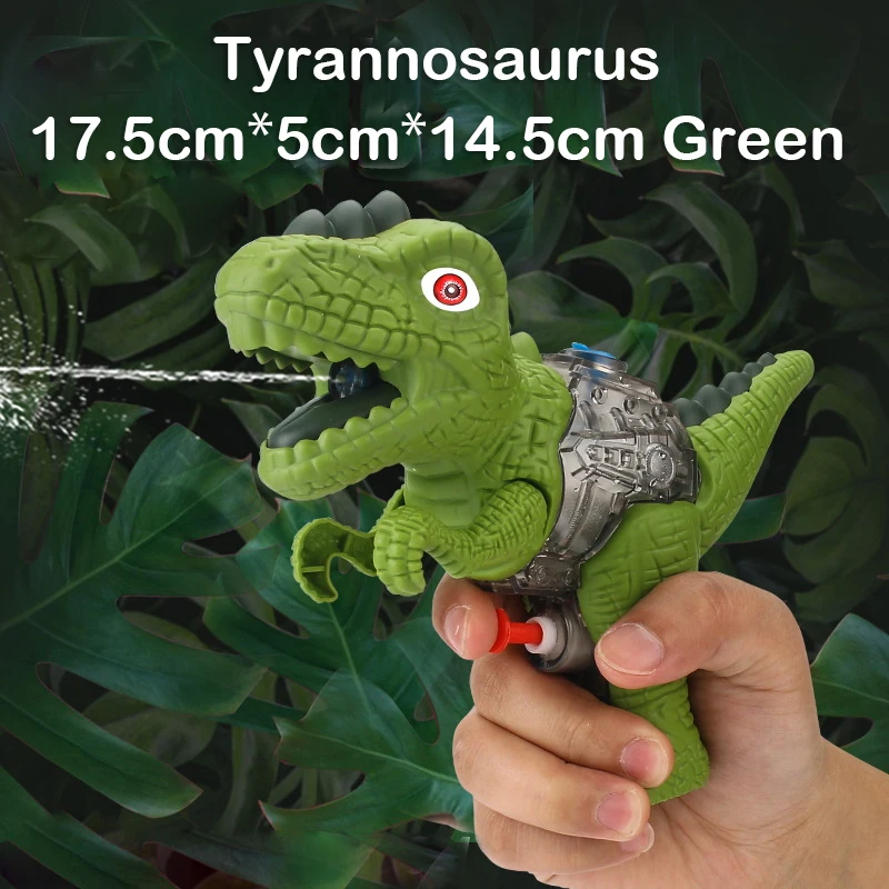 Dinosaur Water Blaster Soaker Squirt Gun for Kids Outdoor Long-Range Shooting Water Pistol Toy for Pool/Beach/Yard/Party Play