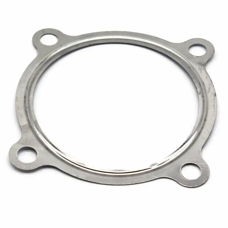 10PCS /Set Stainless steel automotive parts GT3582R GT35 2.5-inch 4-bolt Turbine Exhaust Lower Pipe Flange Gasket Universal