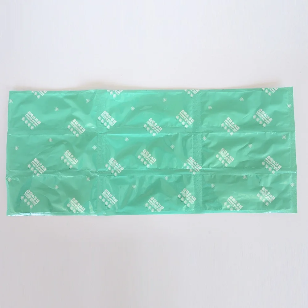 Light weight auto soaking ice pack, ice pack sheet for sea food delivery keep fresh