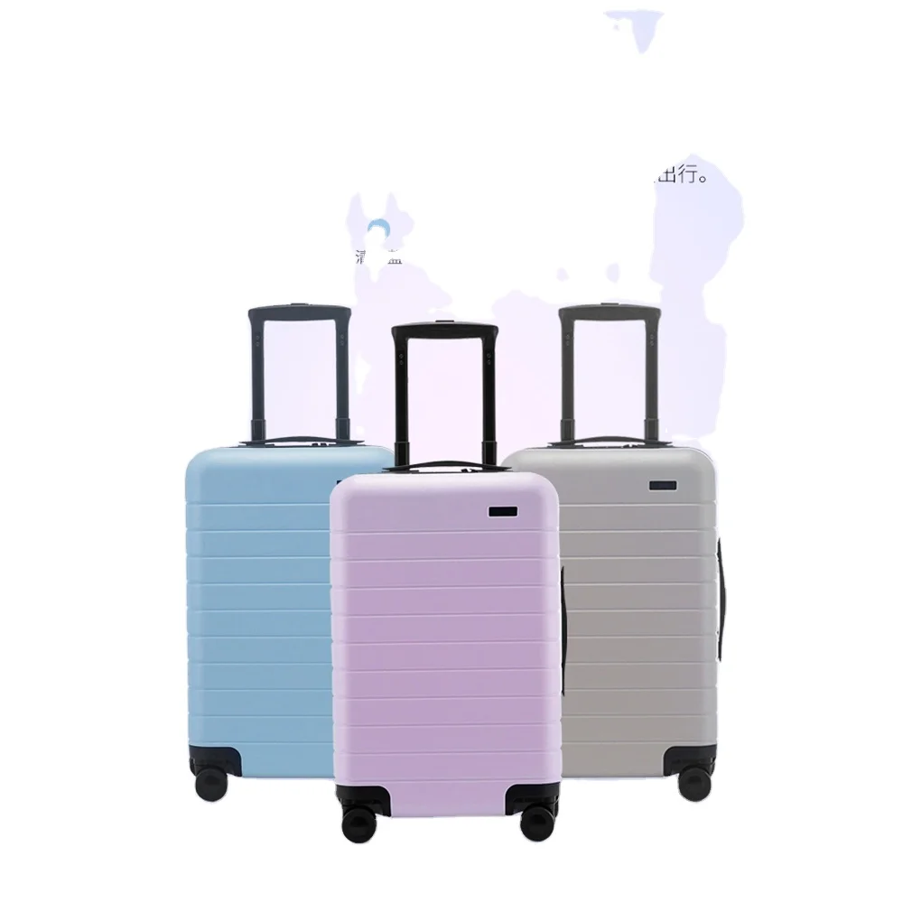 PC Material Suitcase  Sky Blue  Lavender Fashion Suitcase For Traveling Big Capacity Luggage