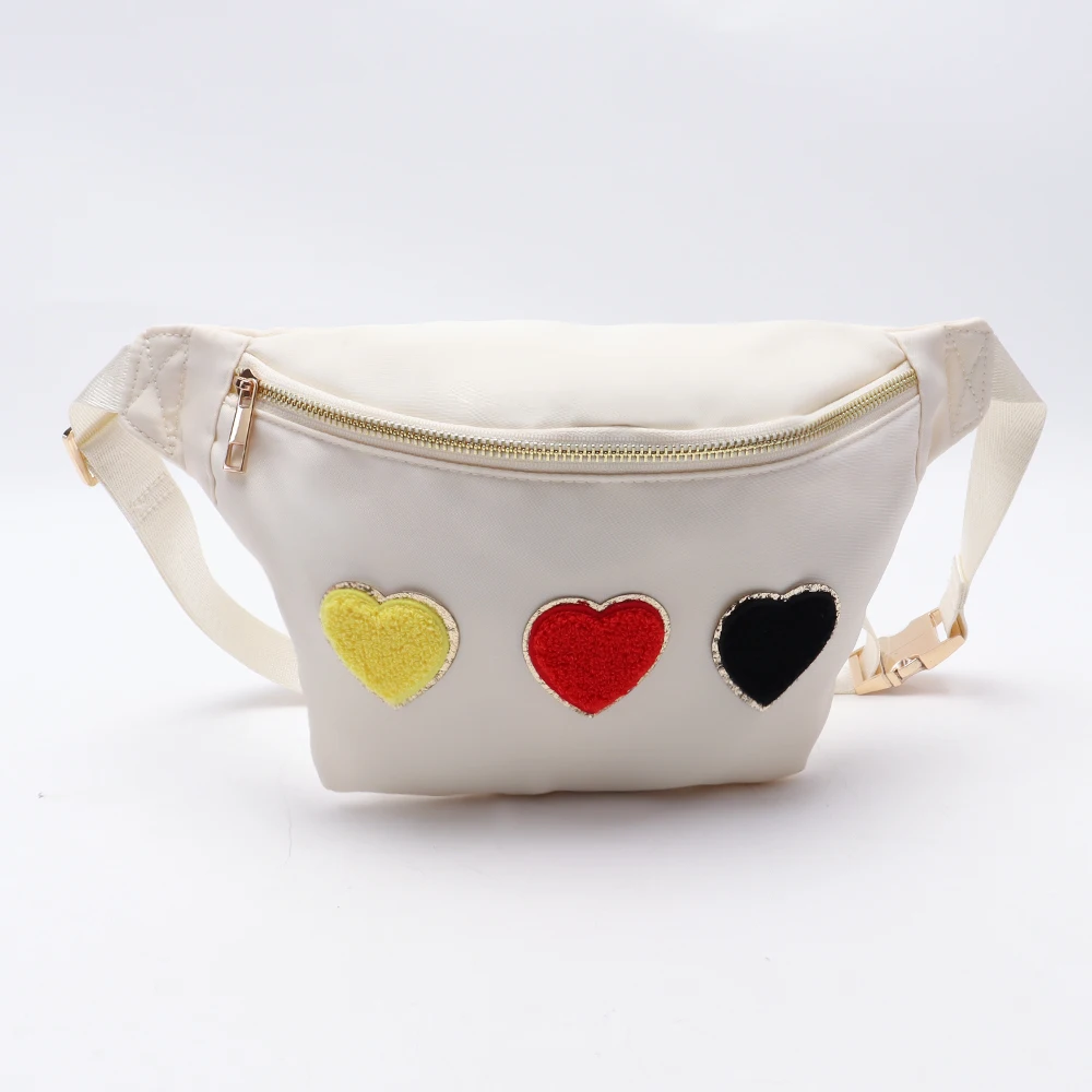 Keymay RTS Stock Fast Shipping Small Large multi-color Waterproof Womans Crossbody Bag Fanny Bag Waist Jumbo Nylon Fanny Pack