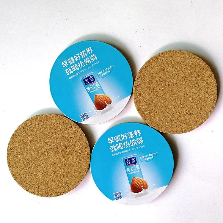 Jutien New 2022 Custom Printed Sublimation Blank Mdf Square Cork Coaster/ Placemat