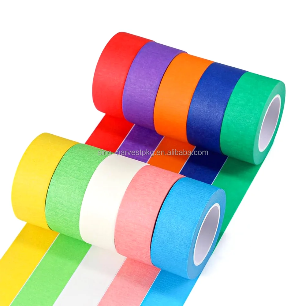 Professional manufacturers wholesale color and paper tape decorative role suitable for painting or outdoor construction