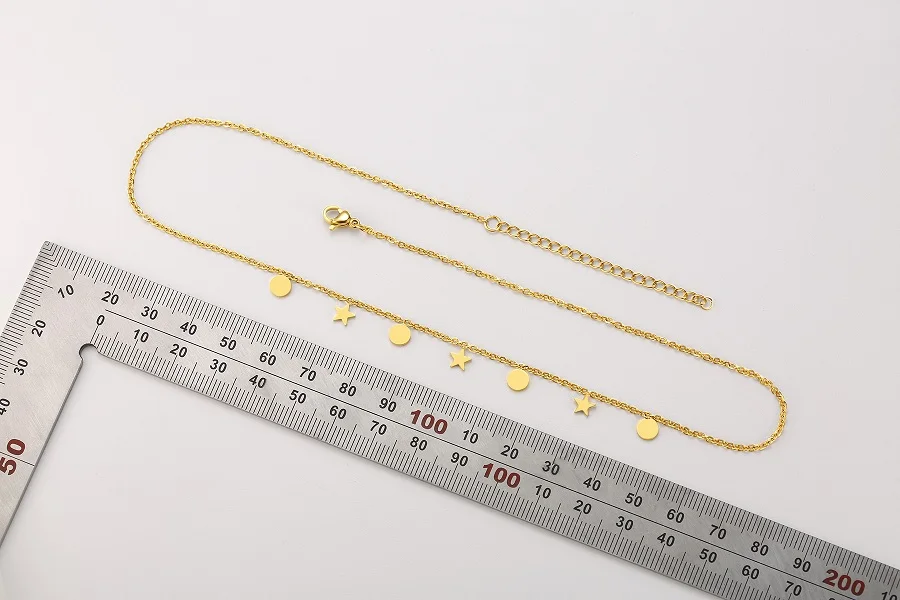 
2021 new collection 18K gold plated stainless steel tiny star layering necklace for women 