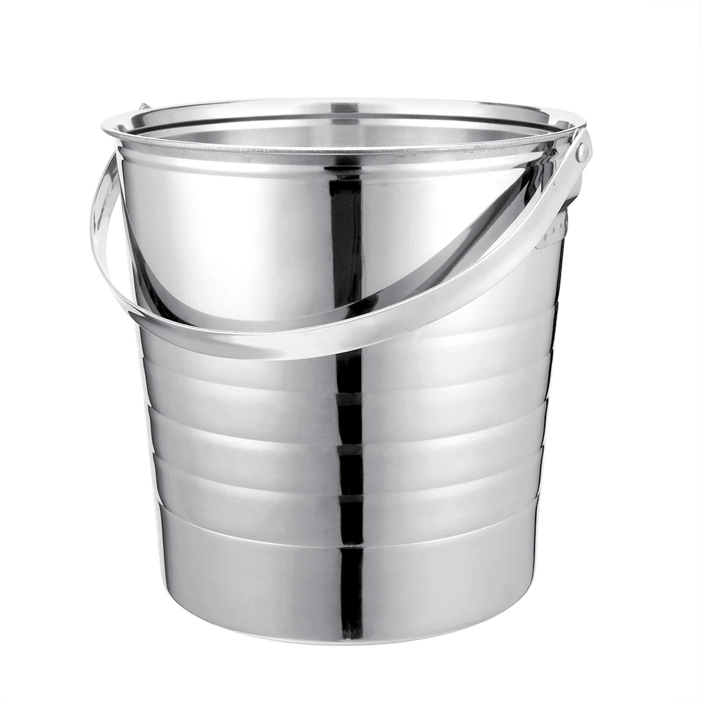 Big Capacity silver cooler champagne beer chiller metal wine ice bucket for party