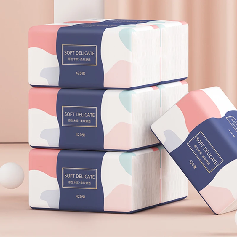 Factory wholesale paper face facial paper tissue/ready stock soft comfortable facial tissue Wet and dry facial tissue