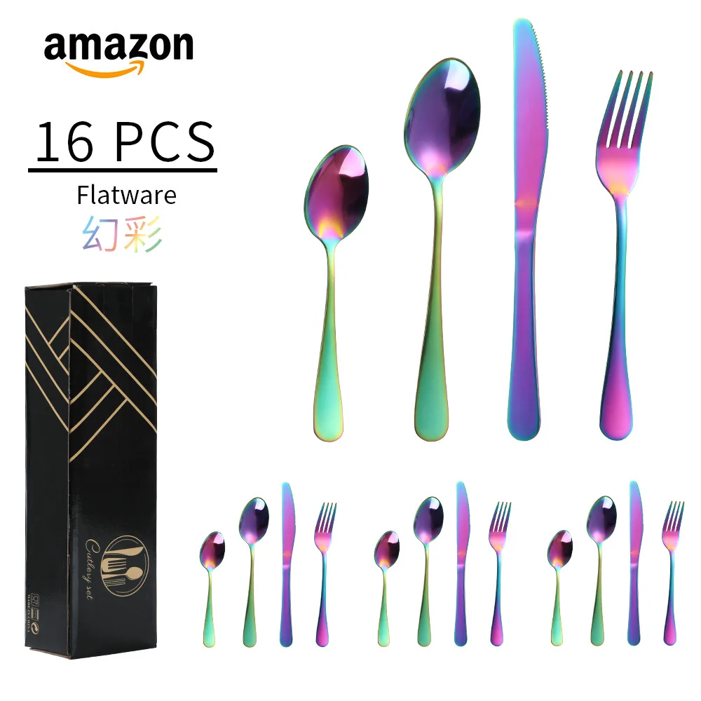 Luxury, High Quality, high end, 24-Piece Stainless Steel Tableware