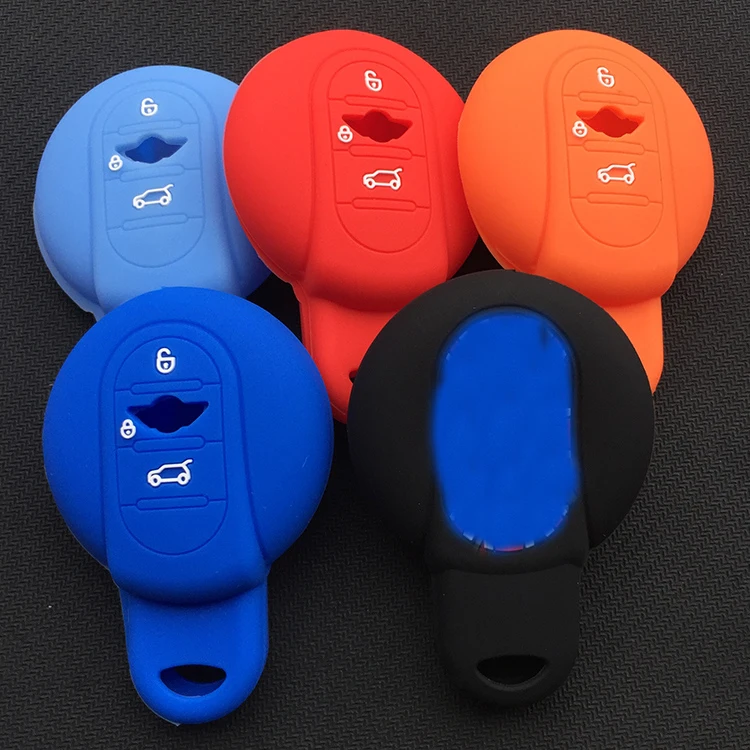 Silicone Car Key Cover Protector ACCESSORY  For F55 F56 2014 - 2015 ,S Roadster R55 R56 R57 R58 R59 Key Case For Mini Cooper