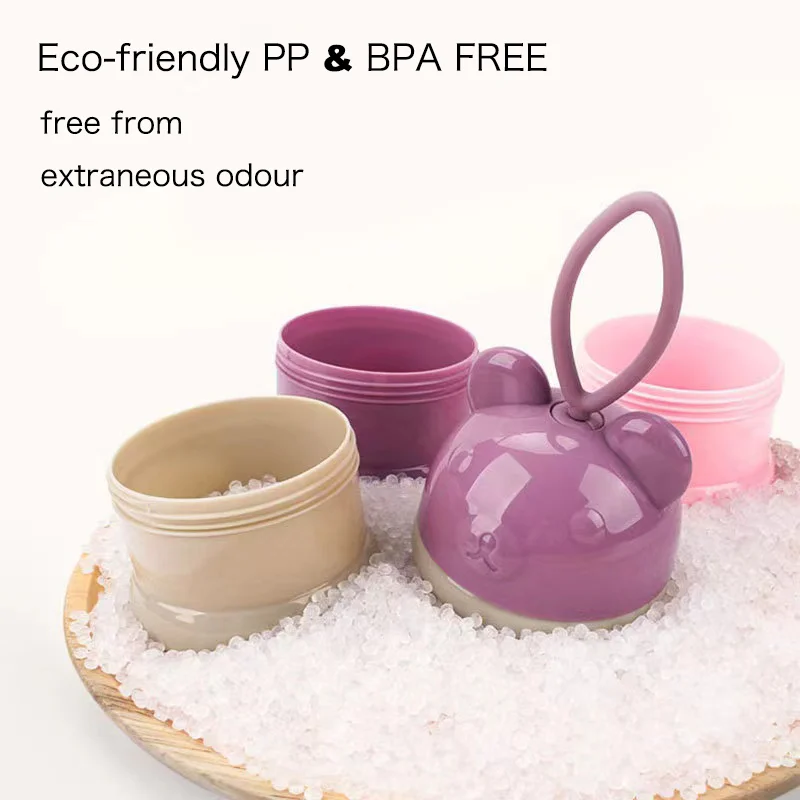 2020 New Baby Accessories Portable Bpa Free Plastic Baby Milk Powder Container Infant Food Storage Cup