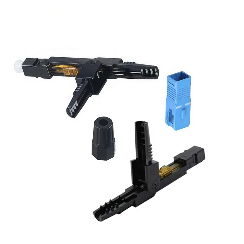 Approx 55MM 60MM Embedded Type Fiber Optic SC UPC Single Mode Fast Connector