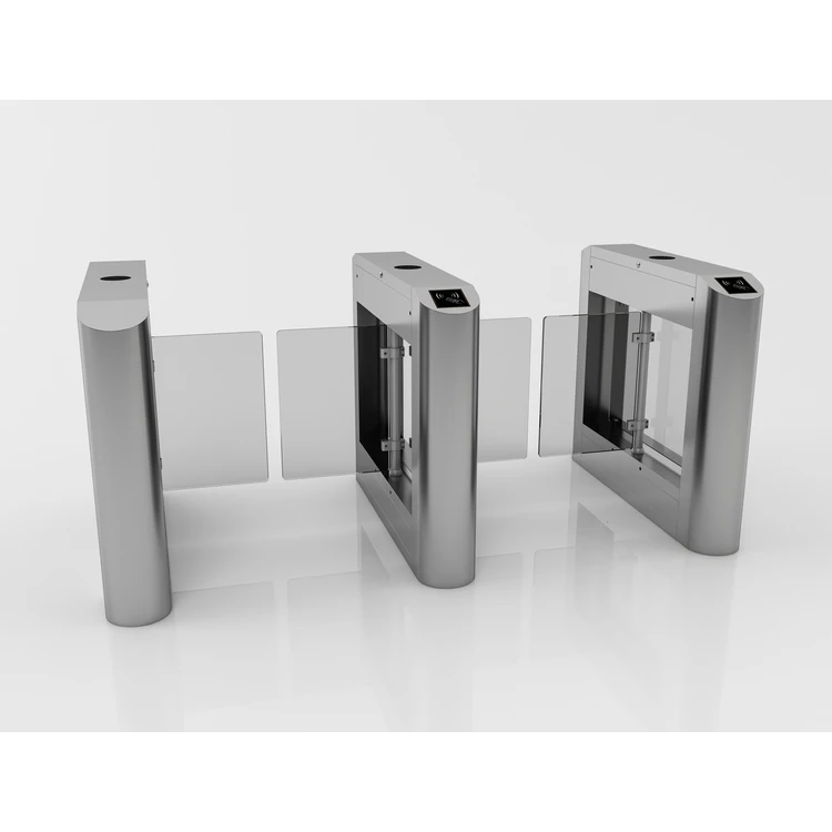 Manufacturer Supplier Hot Selling Rfid Card Or Barcode Ticket High Quality With High Speed Swing Barrier Turnstile For Office