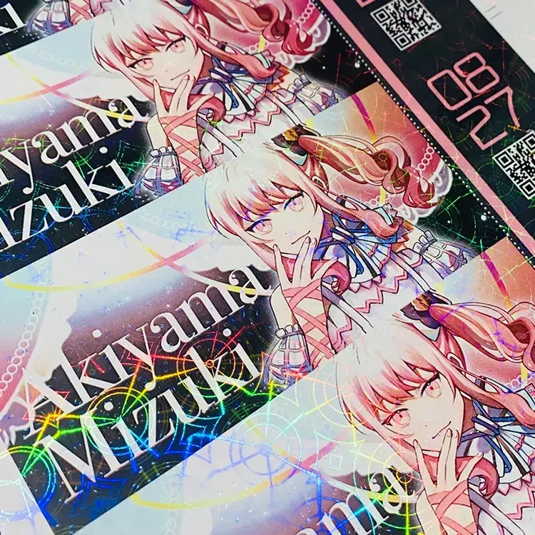 Custom holographic card OEM movie ticket coupon paper cards