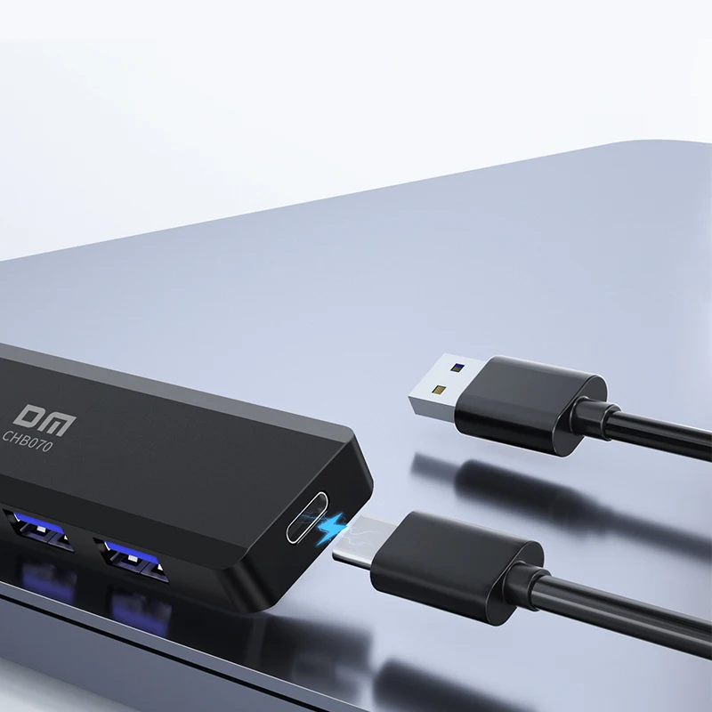 USB3.0 High speed 4-port Hub 5-in-1 HUB for Notebook PC Converter Extension Cable 0.2m CHB070