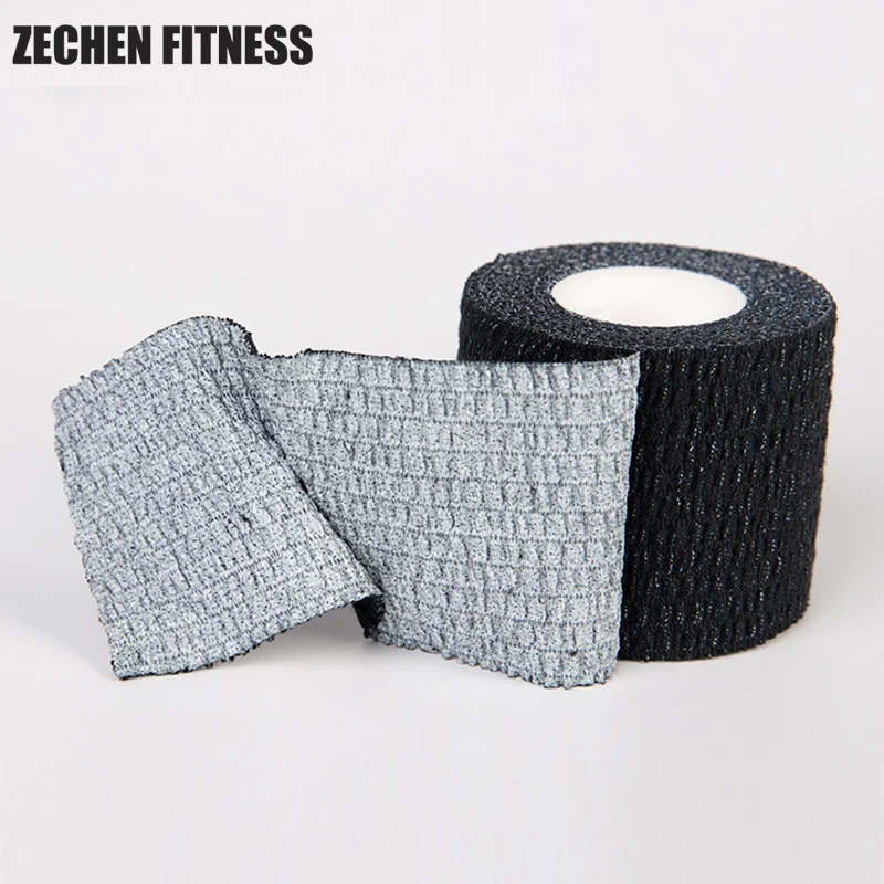 2.5cm*4.5m 5cm*4.5m 5cm*6.8m Hot Melt Glue Stretch Bandage For Sports Protection thumb Tape