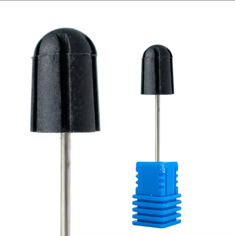 10*13 pedicure sanding cap holder rubber stainless steel mandrel for nail