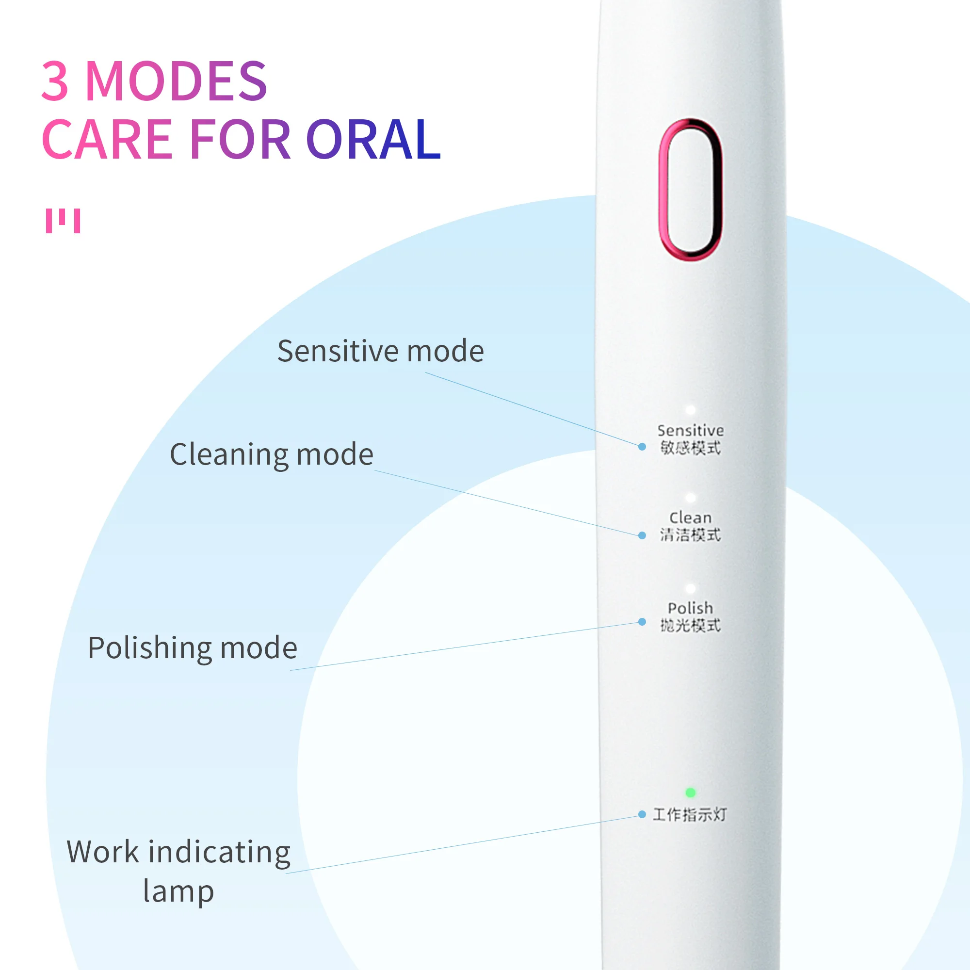 High Quality Sonic Rechargeable Electric Toothbrush For Adult