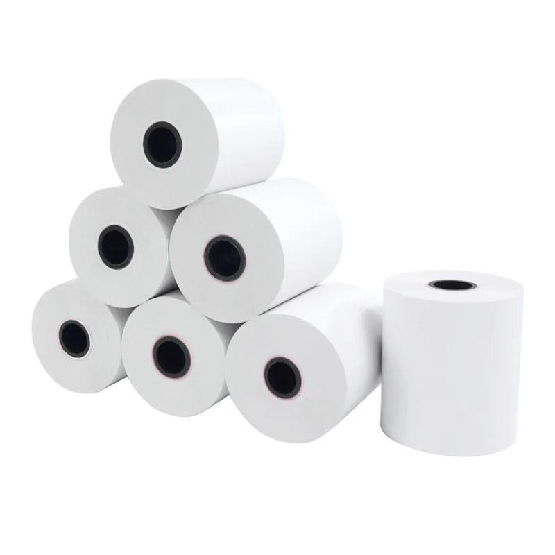 Factory Supply ATM/Cash Register Paper Roll 57mm Printer POS Thermal Receipt Paper 57*40/80*80mm