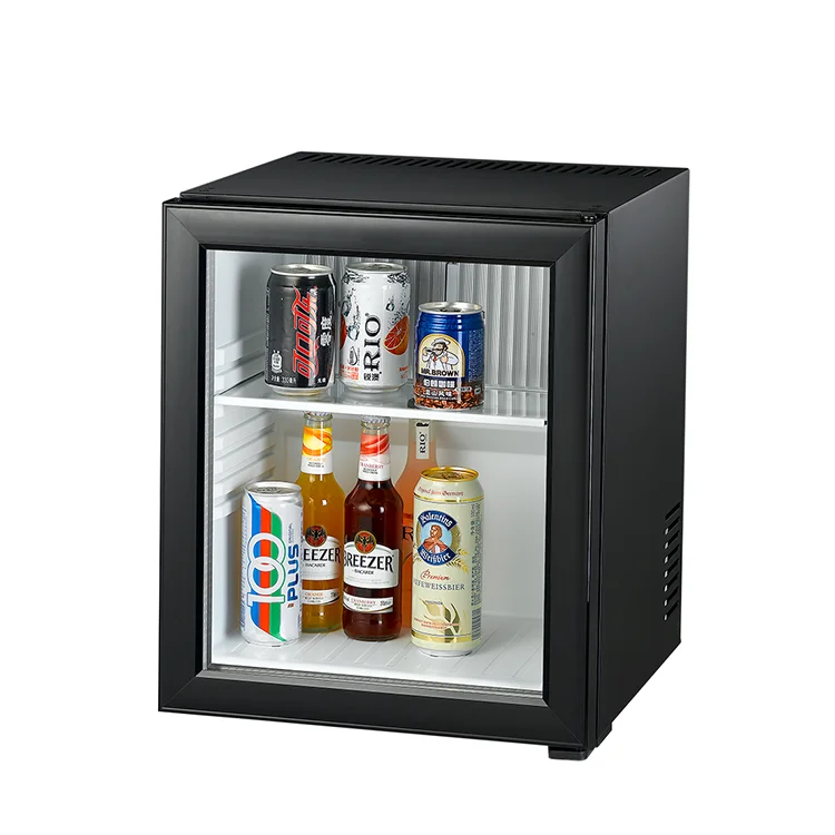 40L High-Quality Glass Door Minibar   No Noise very Small Refrigerator Makeup Refrigerator Mini Fridge